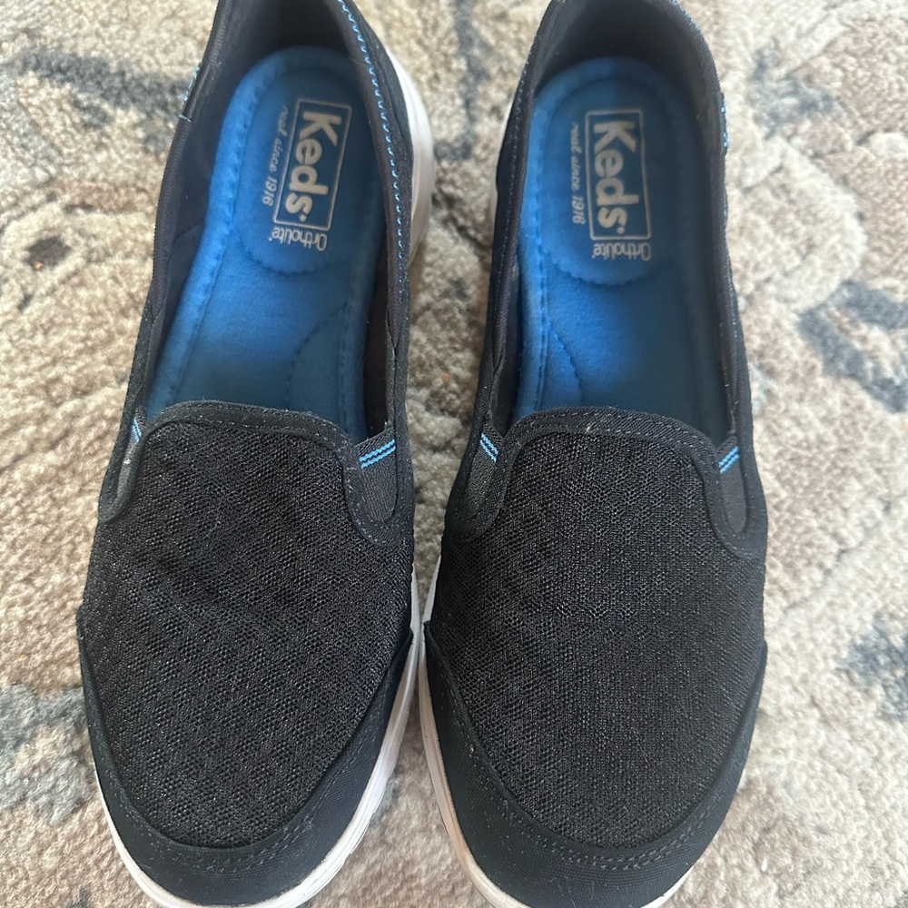 Keds Black Canvas Slip-Ons